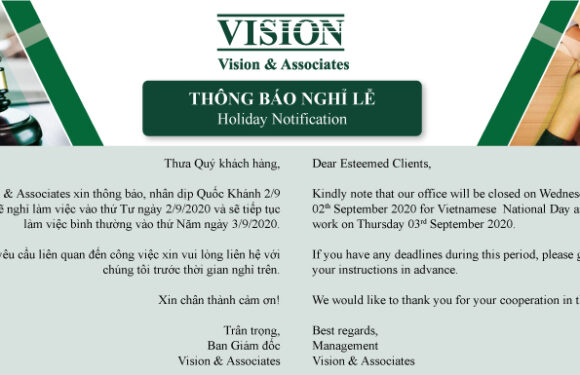 Thông báo nghỉ lễ